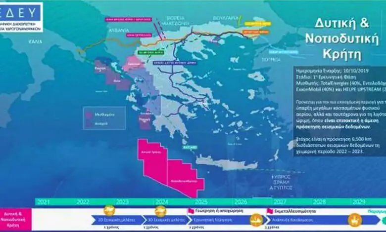 Φυσικό αέριο σεισμικές έρευνες Κρήτη Πελοπόννησος 780x470